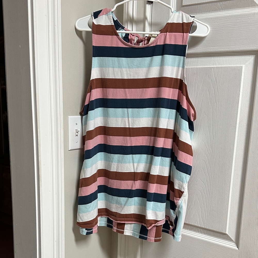 Matilda Jane Striped Halter Top with Tie Back